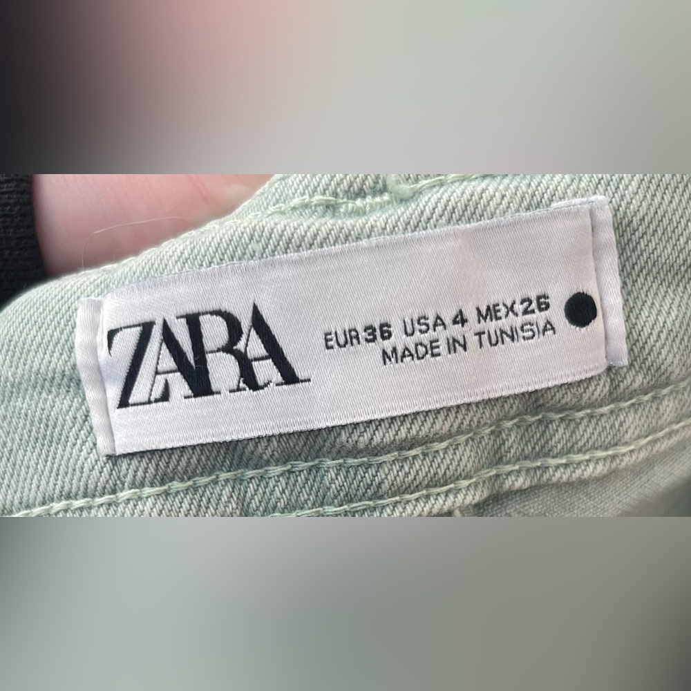 Green Marine Straight Zara Jeans